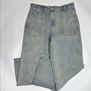 We The Free Haywire High Rise Skater Leg Jeans Size 32 NWT